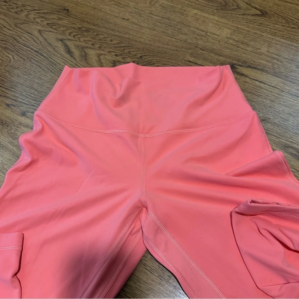 Lululemon coral Pink Leggings size 10 sports run yoga